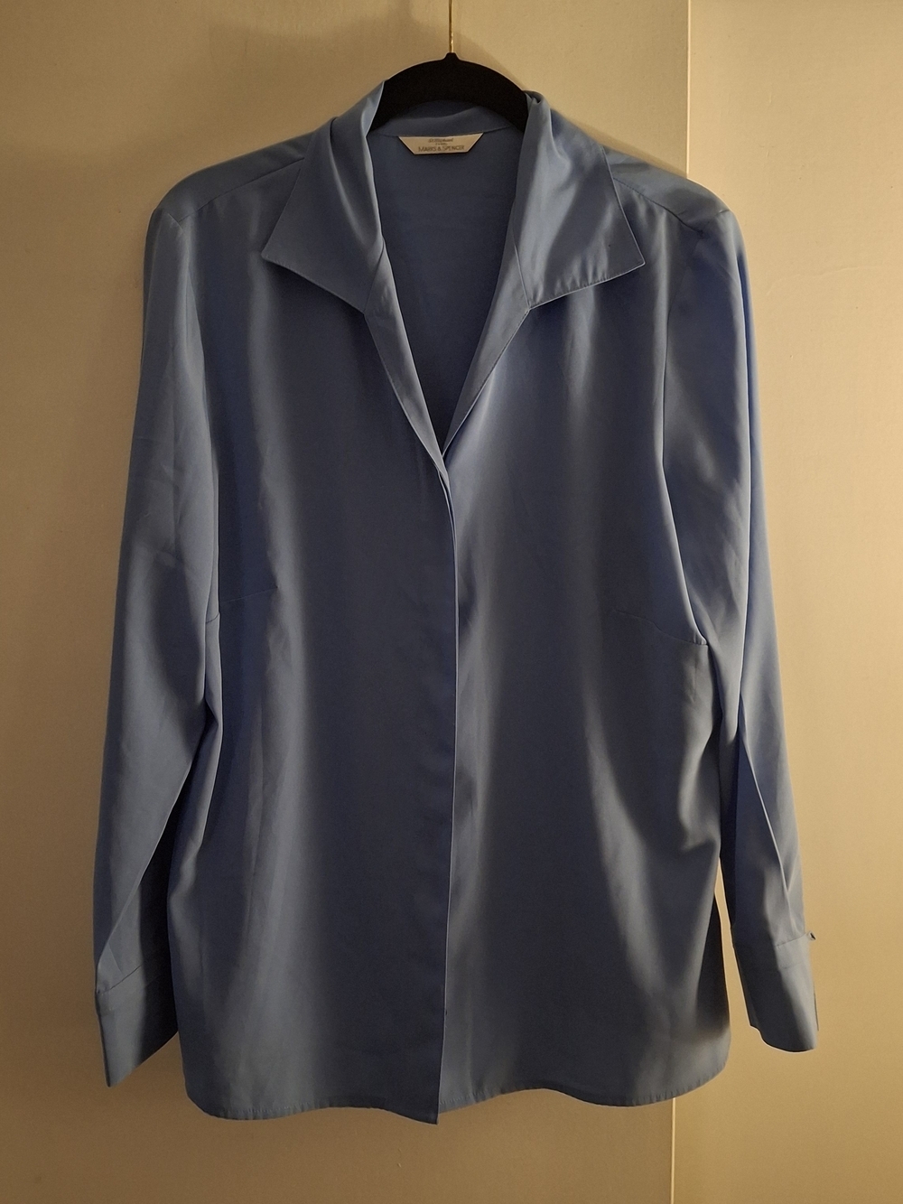 Marks & Spencer Light Blue Women's Long Sleeve Collored Top